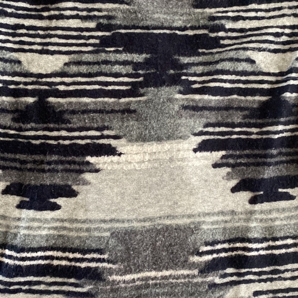 Lucky Aztec Print Open Front Drape Cardigan Sweater, Large - Picture 4 of 6